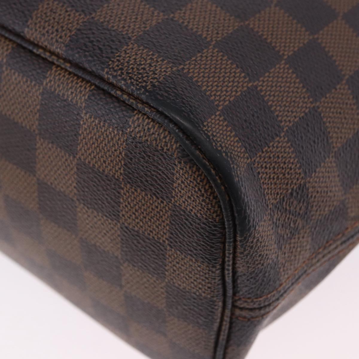 LOUIS VUITTON Damier Ebene Neverfull PM Tote Bag N51109 LV Auth 199936A