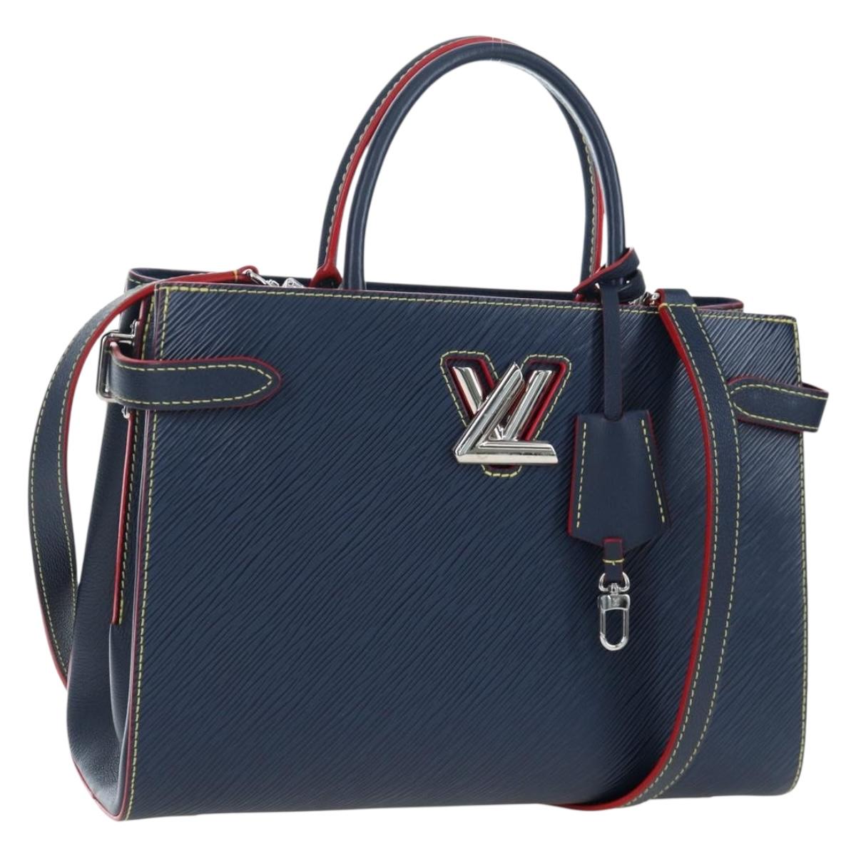 LOUIS VUITTON Epi Twist Tote Bag Blue M54980 LV Auth 199938M