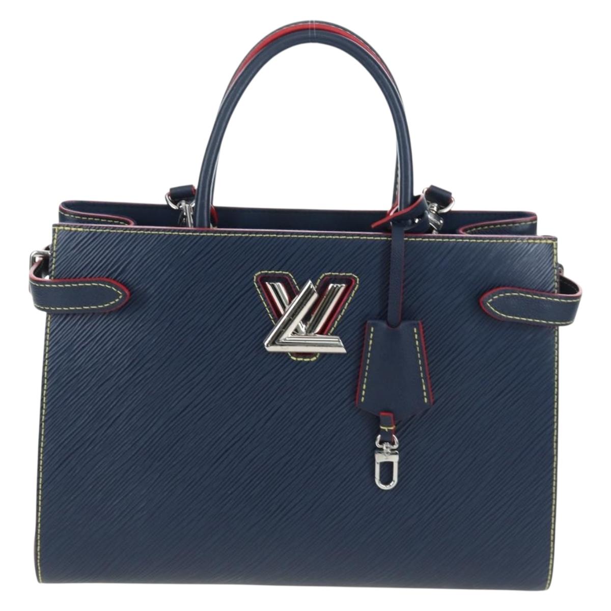 LOUIS VUITTON Epi Twist Tote Bag Blue M54980 LV Auth 199938M