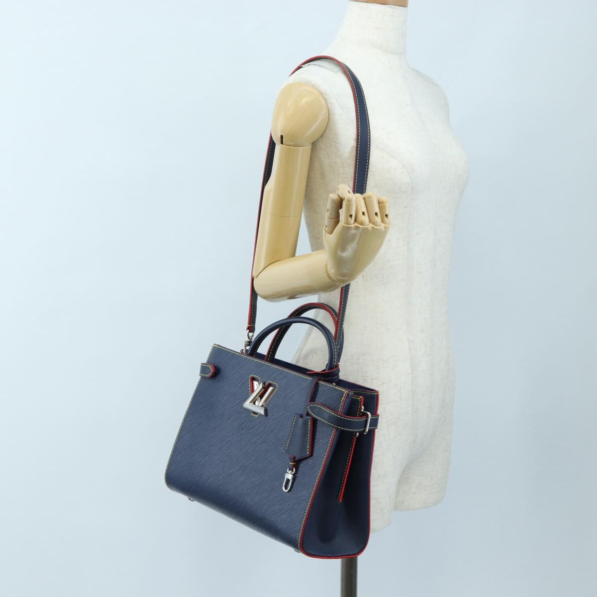 LOUIS VUITTON Epi Twist Tote Bag Blue M54980 LV Auth 199938M