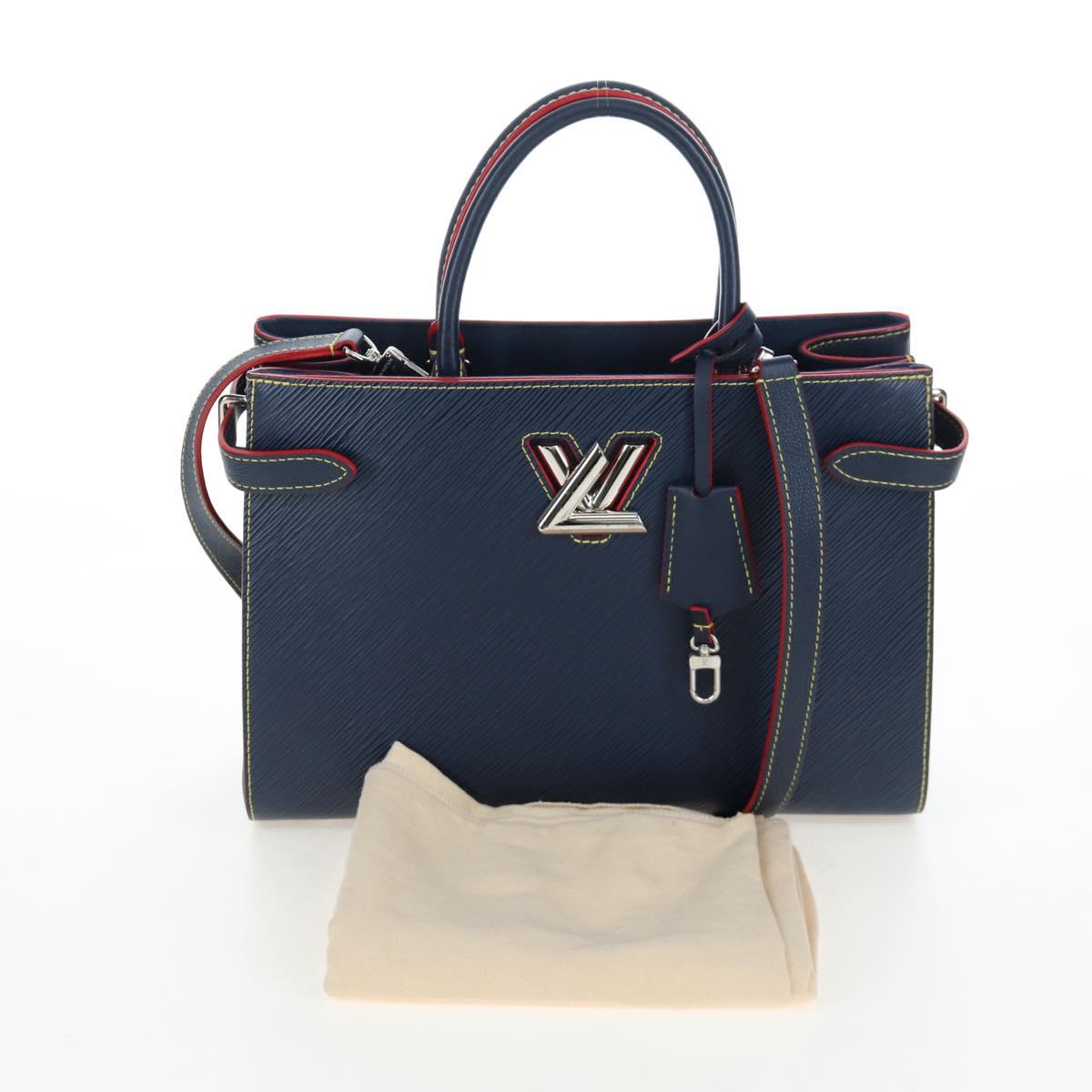 LOUIS VUITTON Epi Twist Tote Bag Blue M54980 LV Auth 199938M
