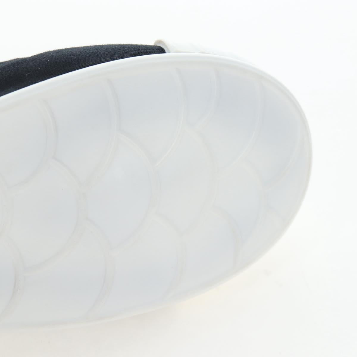 Miu Miu Ballet Shoes Canvas 36.5 Black White Auth 199940M
