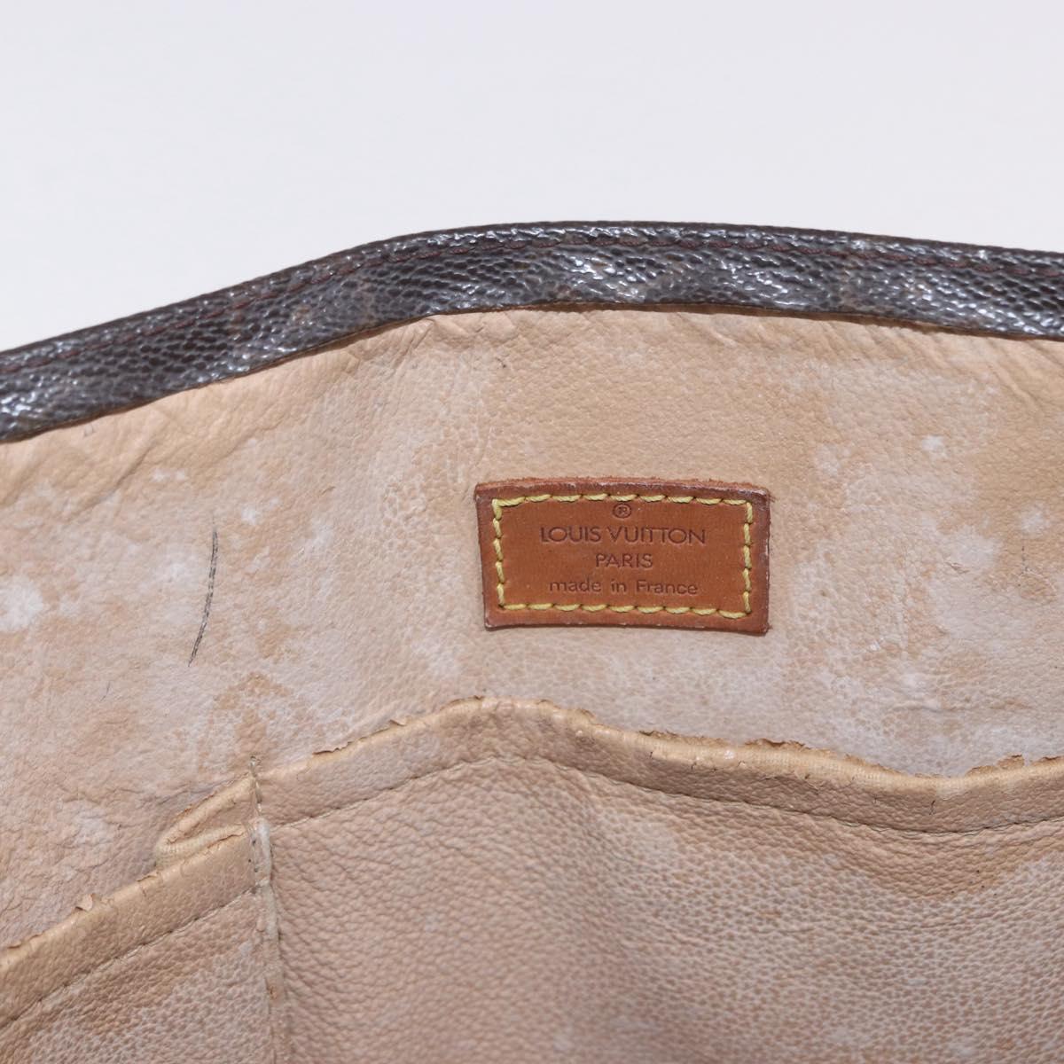 LOUIS VUITTON Monogram Sac Plat Hand Bag M51140 LV Auth 199944
