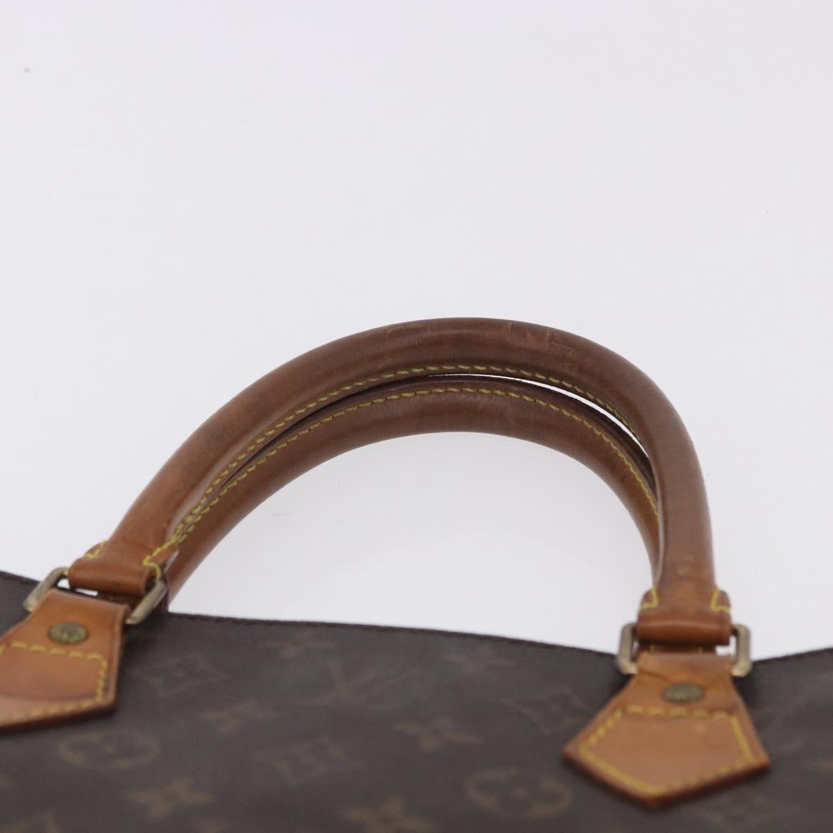 LOUIS VUITTON Monogram Sac Plat Hand Bag M51140 LV Auth 199944