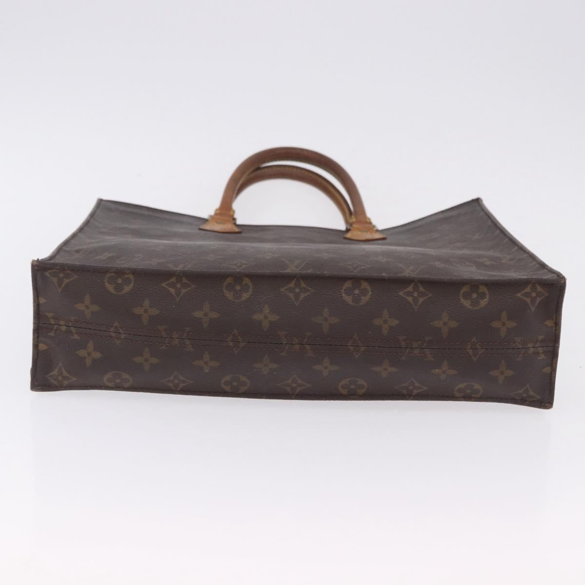 LOUIS VUITTON Monogram Sac Plat Hand Bag M51140 LV Auth 199944