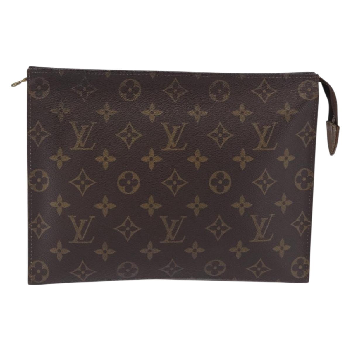 LOUIS VUITTON Monogram Poche Toilette 26 Pouch M47542 LV Auth 199945