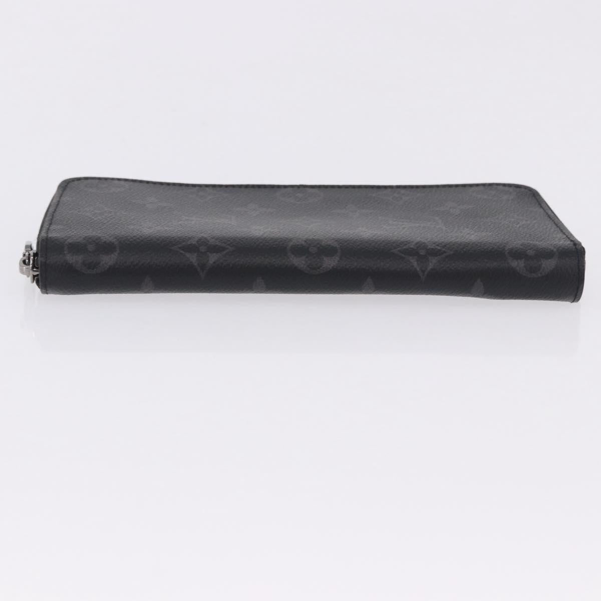 LOUIS VUITTON Monogram Eclipse Zippy Wallet Vertical Wallet M62295 Auth 199958M