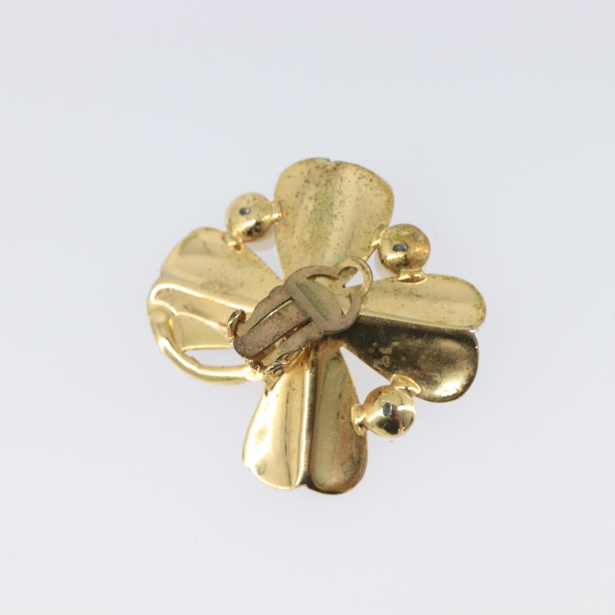 CHANEL Earring metal Gold Tone CC Auth 199960V