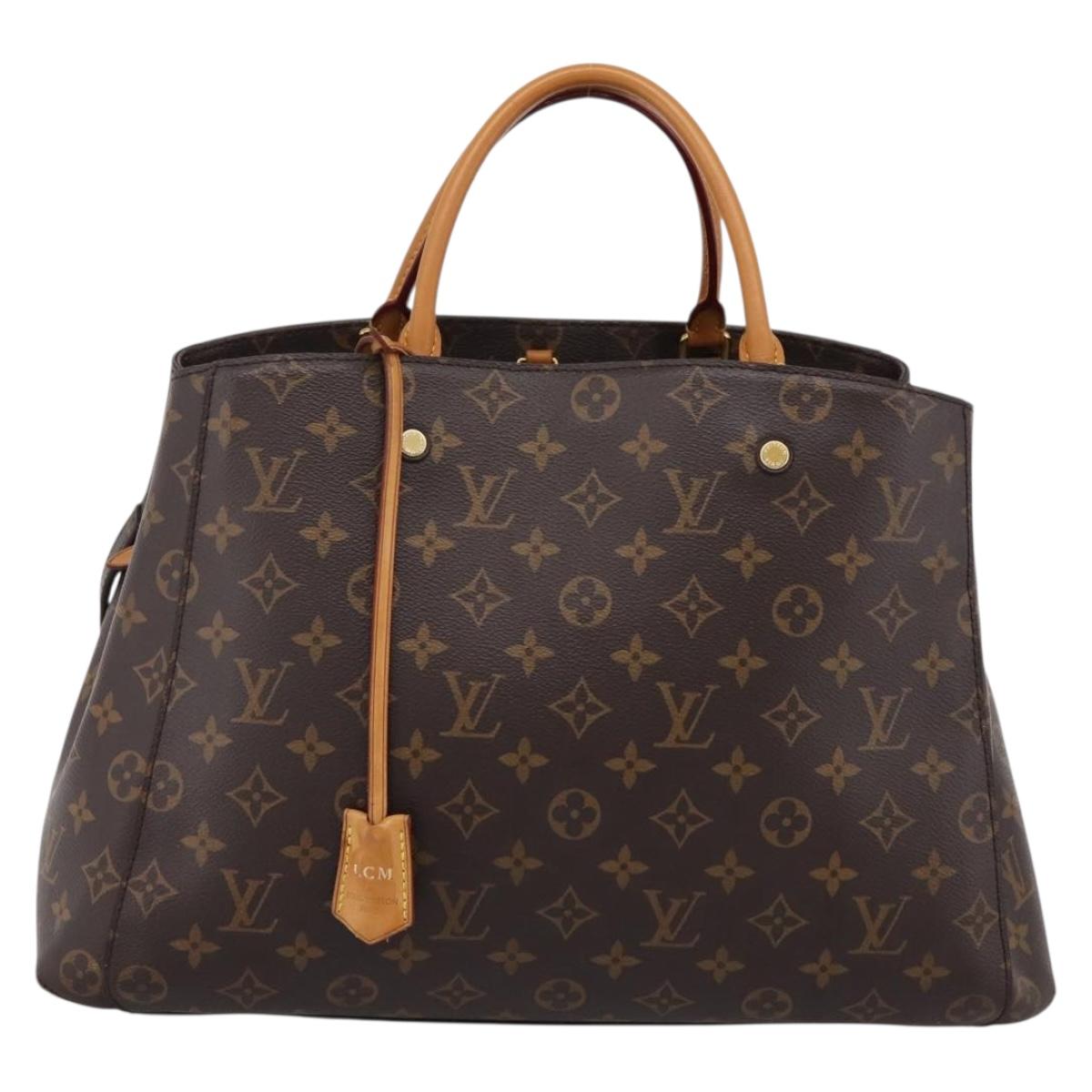 LOUIS VUITTON Monogram Montaigne GM Hand Bag 2way M41067 LV Auth 199969V