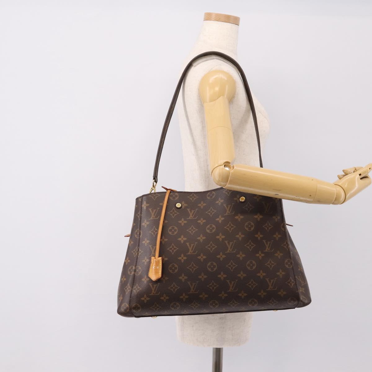 LOUIS VUITTON Monogram Montaigne GM Hand Bag 2way M41067 LV Auth 199969V