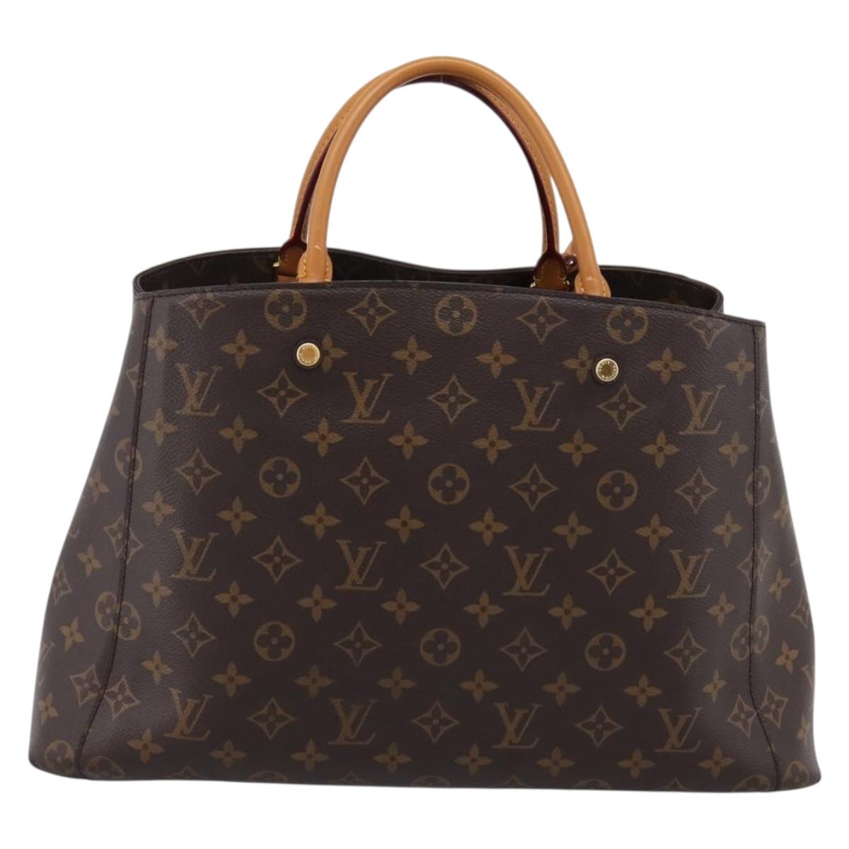 LOUIS VUITTON Monogram Montaigne GM Hand Bag 2way M41067 LV Auth 199969V