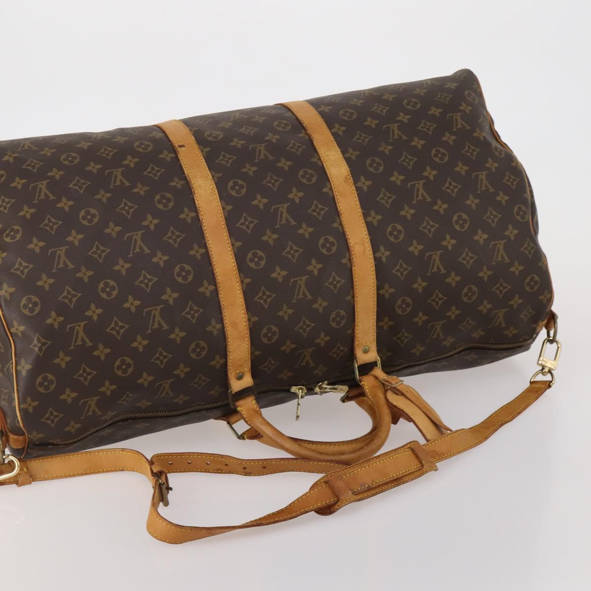 LOUIS VUITTON Monogram Keepall Bandouliere 60 Boston Bag M41412 LV Auth 199972