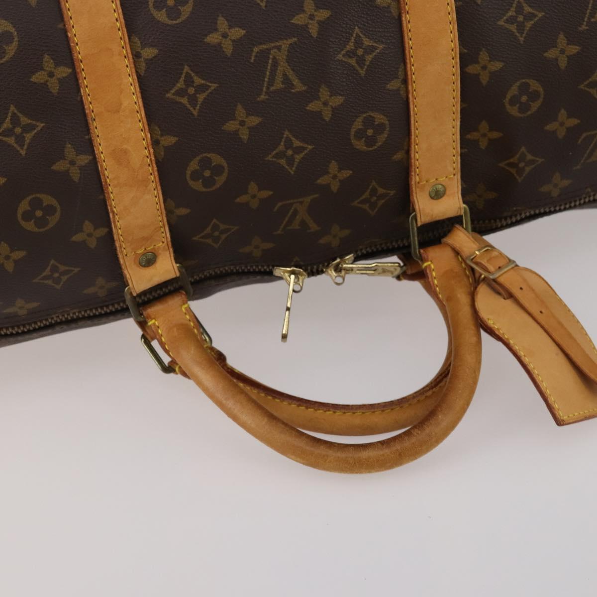 LOUIS VUITTON Monogram Keepall Bandouliere 60 Boston Bag M41412 LV Auth 199972