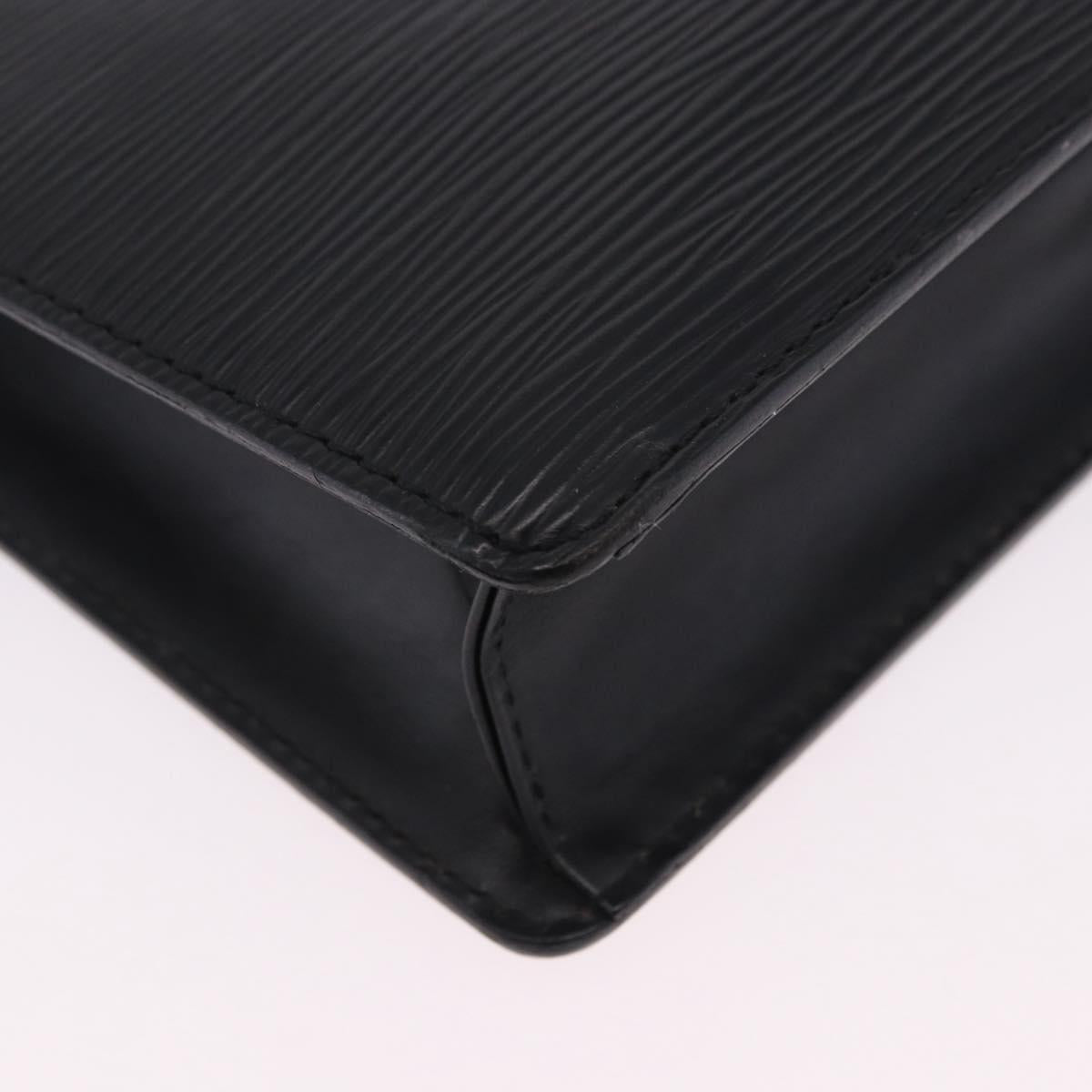 LOUIS VUITTON Epi Pochette Homme Clutch Bag Black M52522 LV Auth 199979