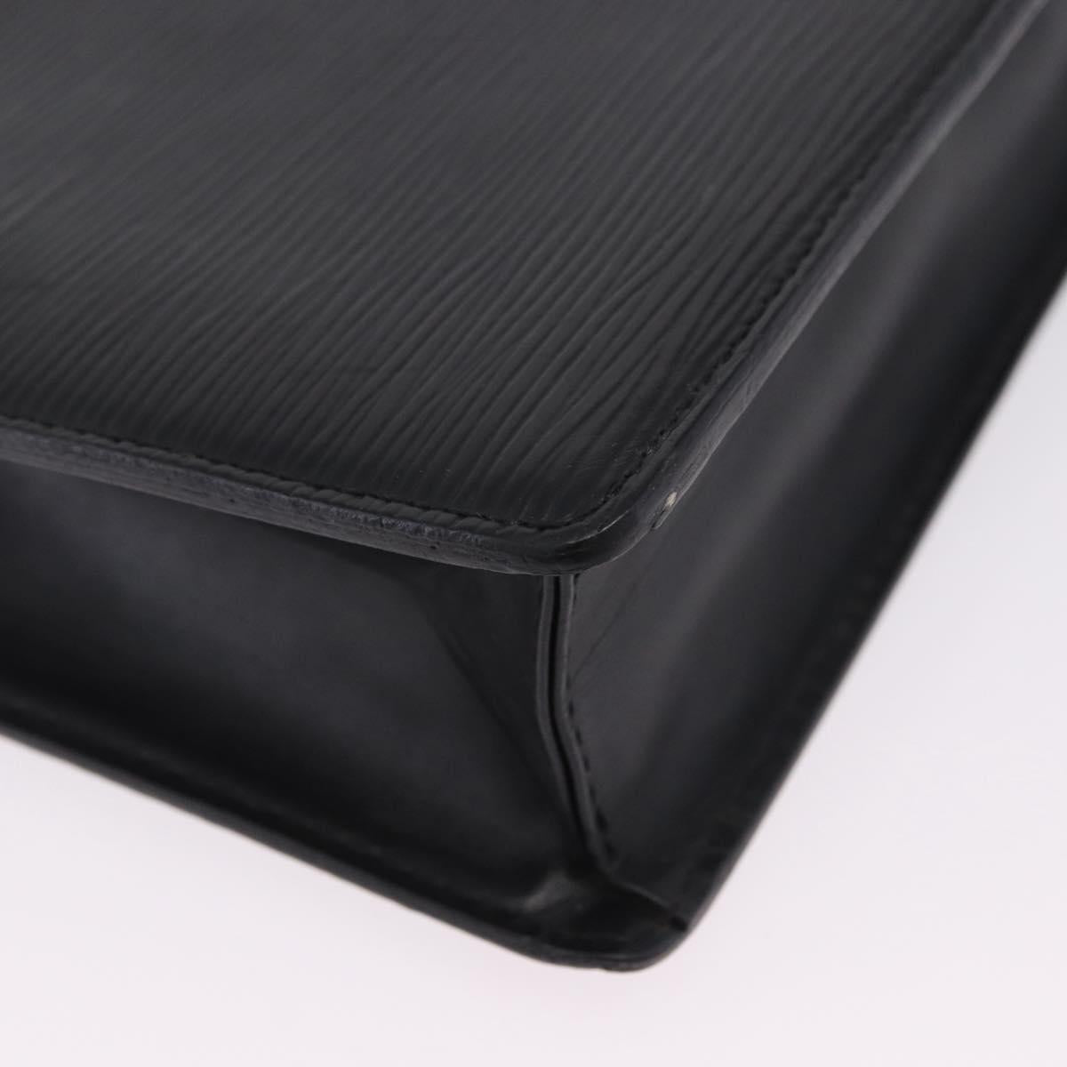 LOUIS VUITTON Epi Pochette Homme Clutch Bag Black M52522 LV Auth 199979