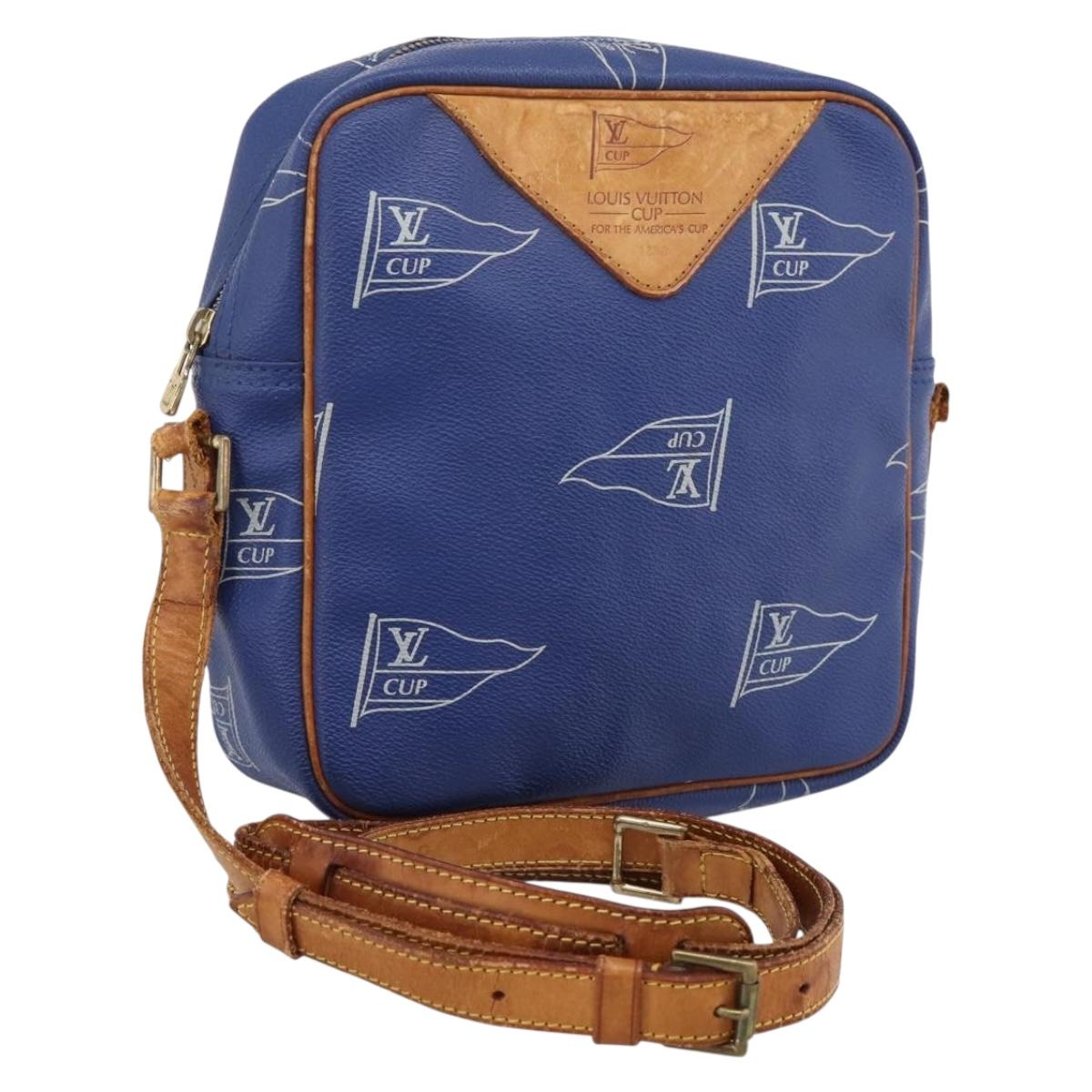 LOUIS VUITTON LV Cup Sac San Diego Shoulder Bag Blue M80010 LV Auth 199980
