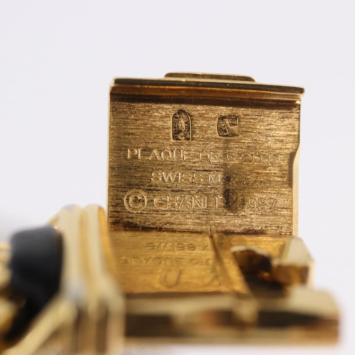 CHANEL Premiere L Watches metal Gold Tone CC Auth 199990SAM