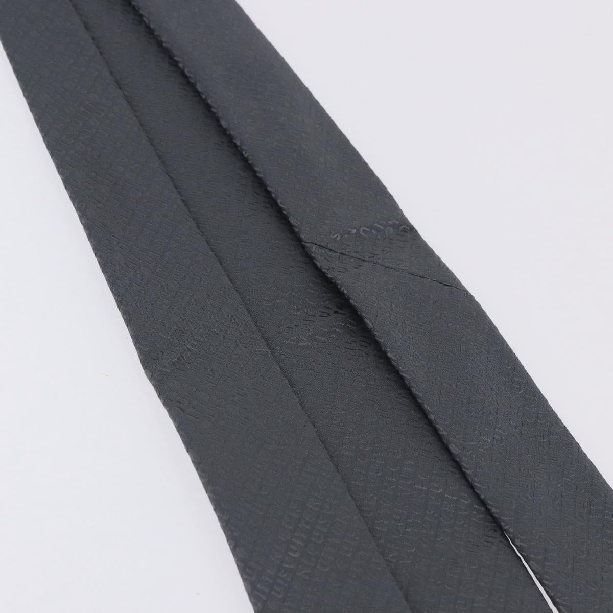 LOUIS VUITTON Necktie Silk Gray LV Auth 199991M