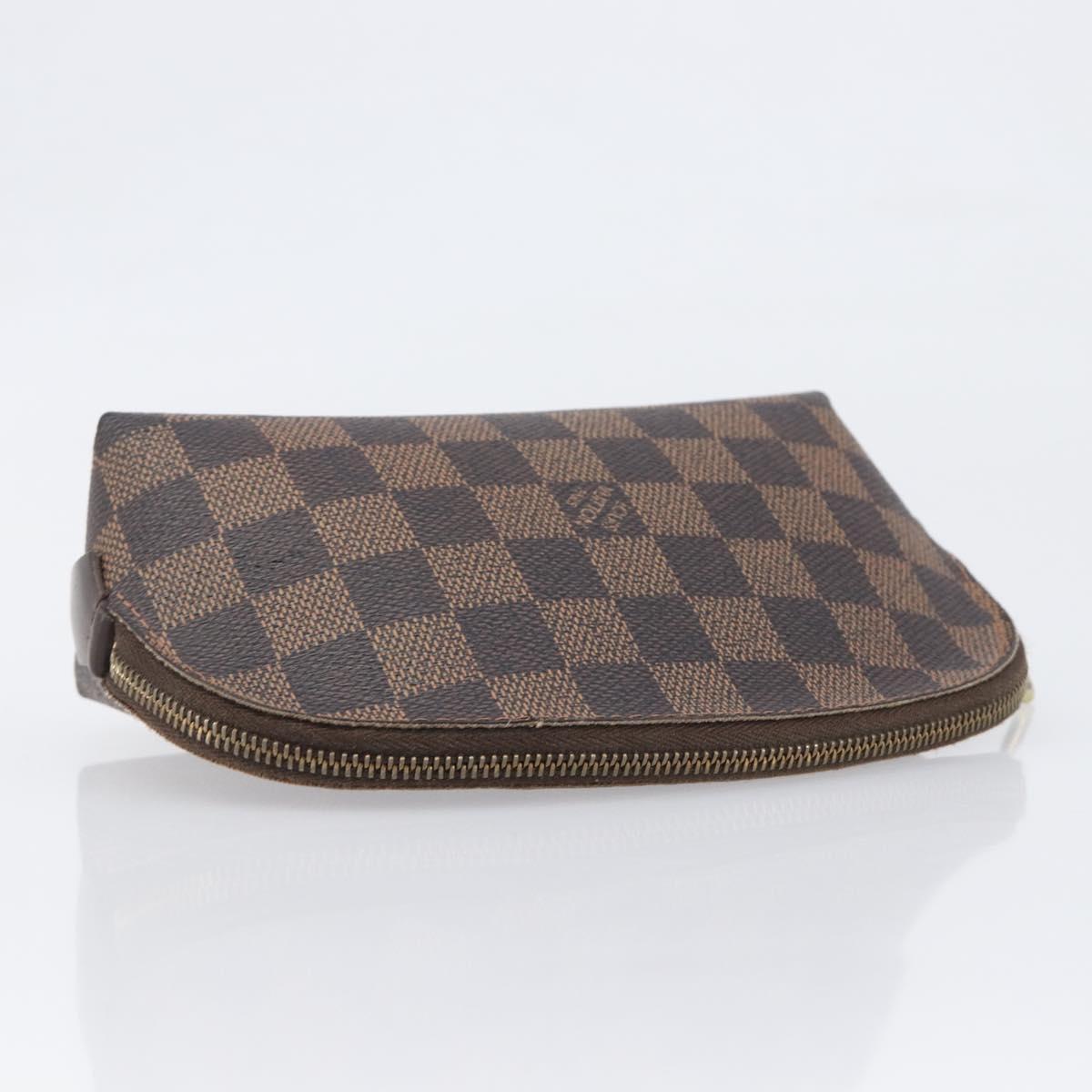 LOUIS VUITTON Damier Ebene Pochette Cosmetic PM Pouch N47516 LV Auth 199996