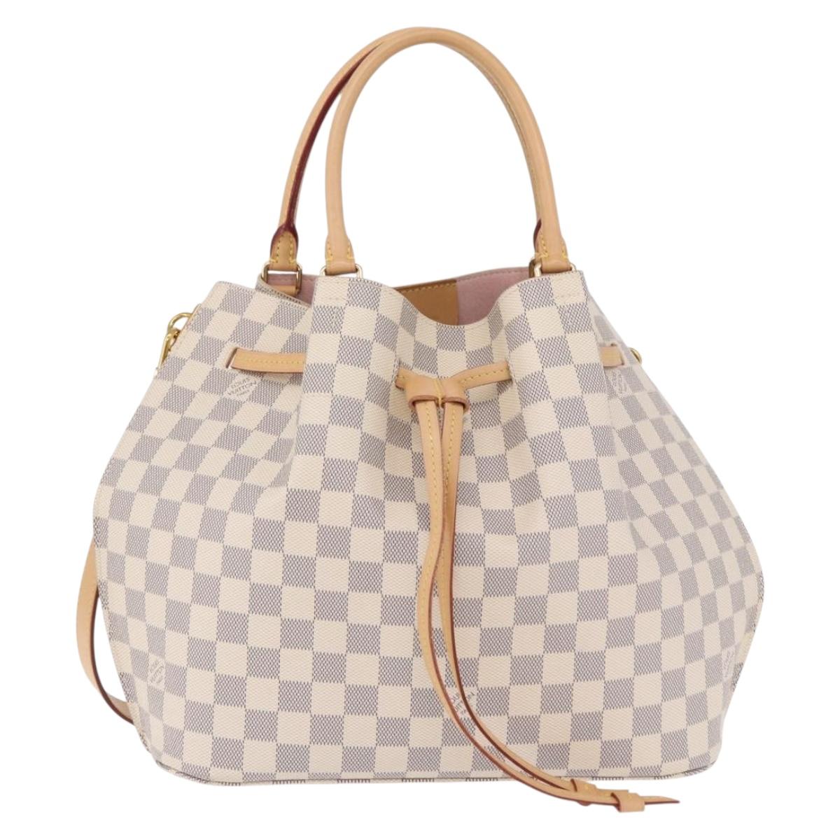 LOUIS VUITTON Damier Azur Giroratta Hand Bag N41579 LV Auth 199999SAM