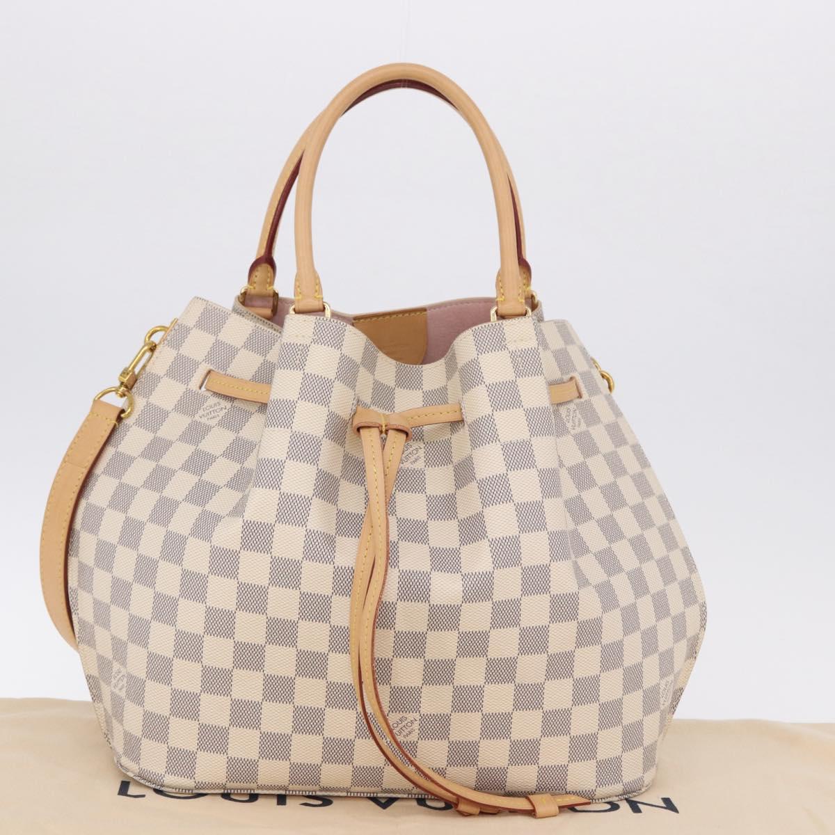 LOUIS VUITTON Damier Azur Giroratta Hand Bag N41579 LV Auth 199999SAM