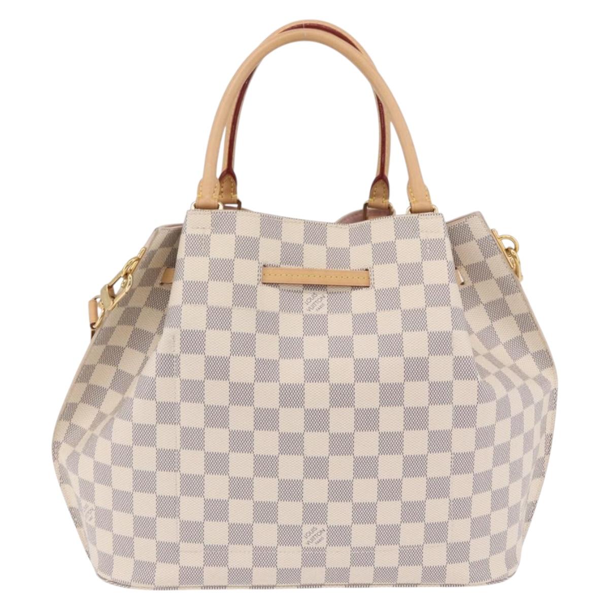 LOUIS VUITTON Damier Azur Giroratta Hand Bag N41579 LV Auth 199999SAM