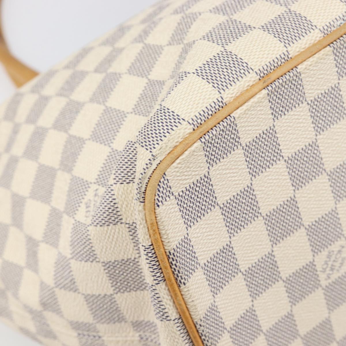 LOUIS VUITTON Damier Azur Saleya MM Tote Bag N51185 LV Auth 200000A