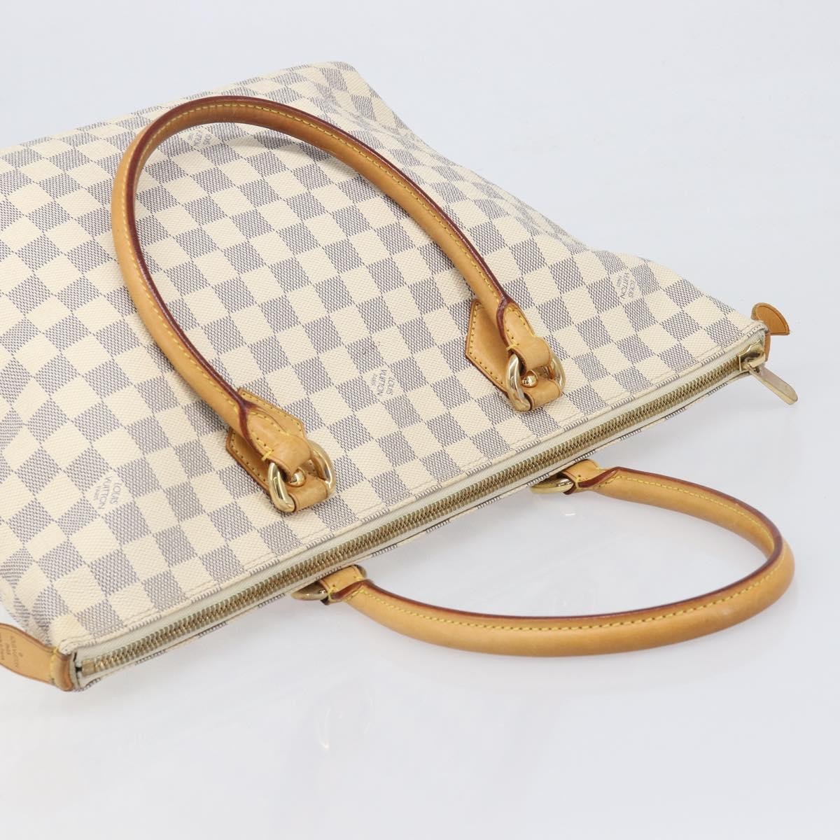 LOUIS VUITTON Damier Azur Saleya MM Tote Bag N51185 LV Auth 200000A