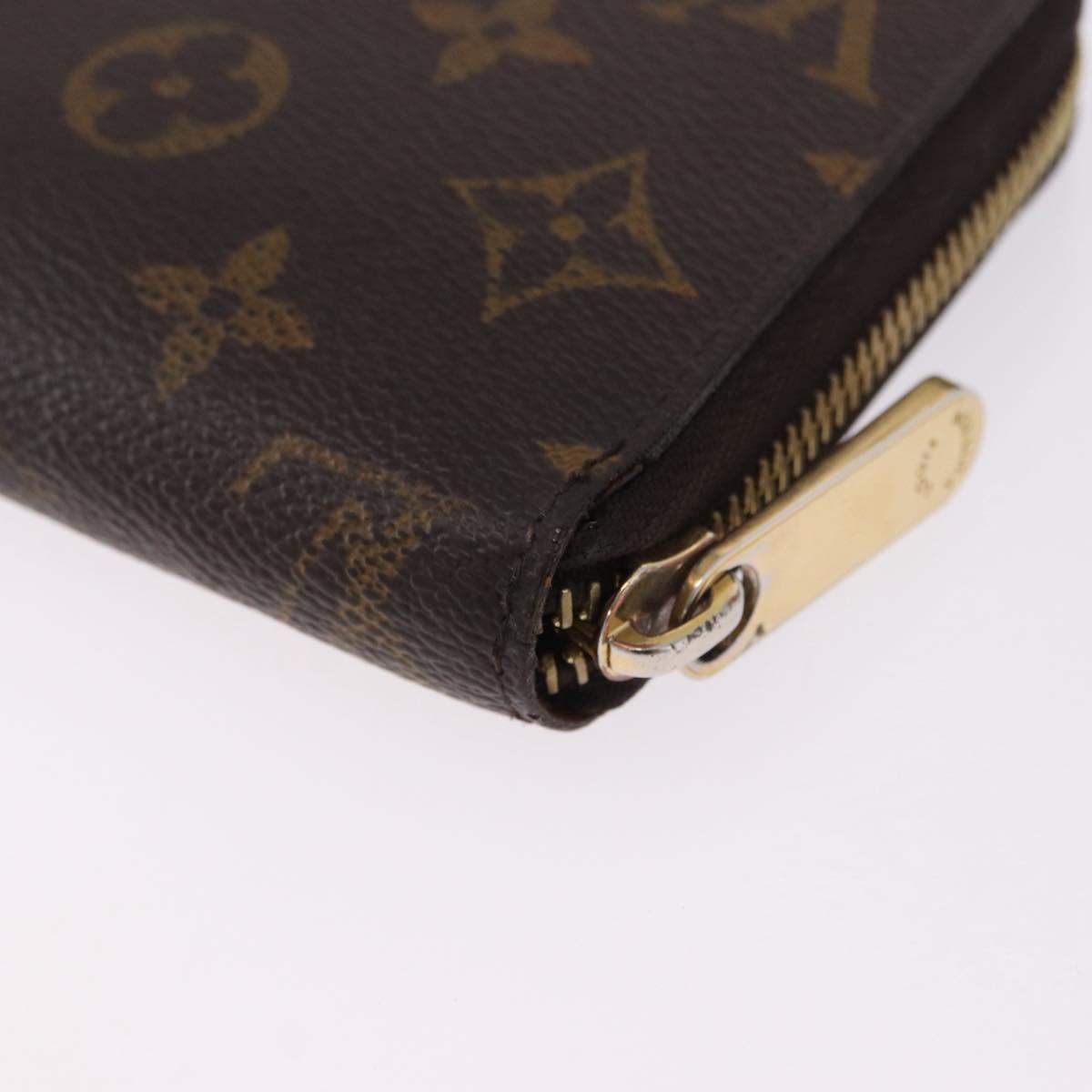 LOUIS VUITTON Monogram Zippy Wallet Long Wallet M42616 LV Auth 200001A