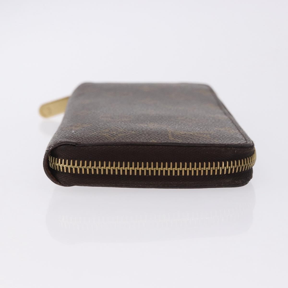 LOUIS VUITTON Monogram Zippy Wallet Long Wallet M42616 LV Auth 200001A