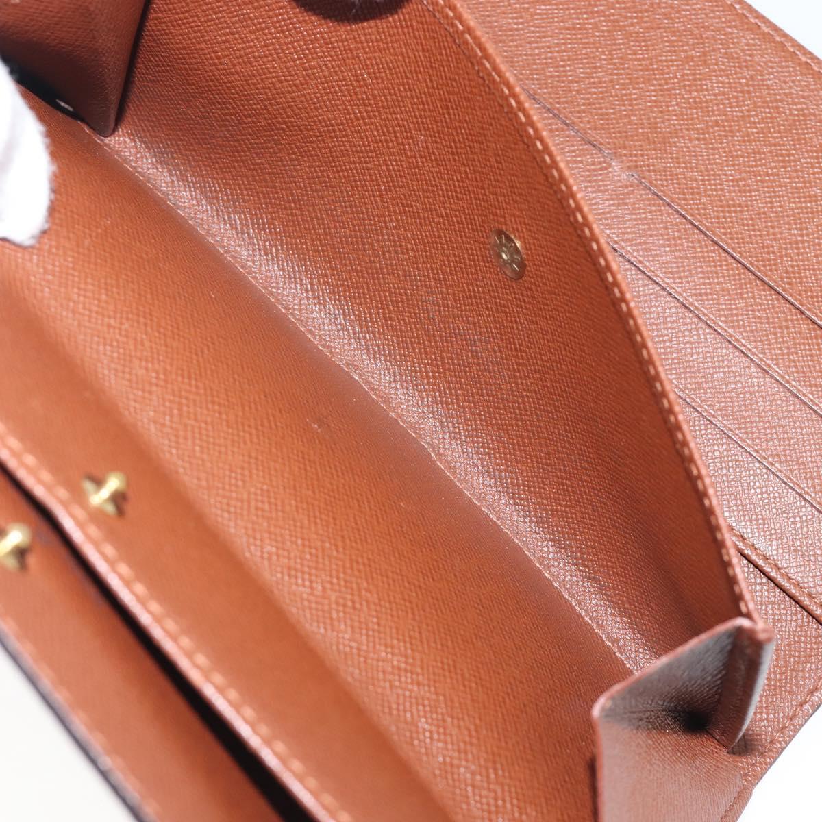 LOUIS VUITTON Monogram Portefeuille International Wallet M61217 LV Auth 200002A