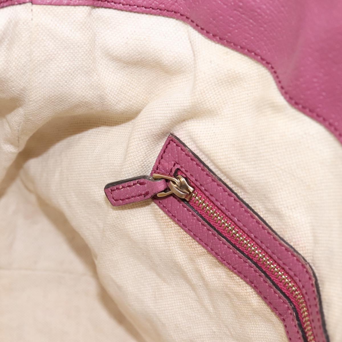 GUCCI GG Canvas Hand Bag 2way Beige Gold 353120 Auth 200012