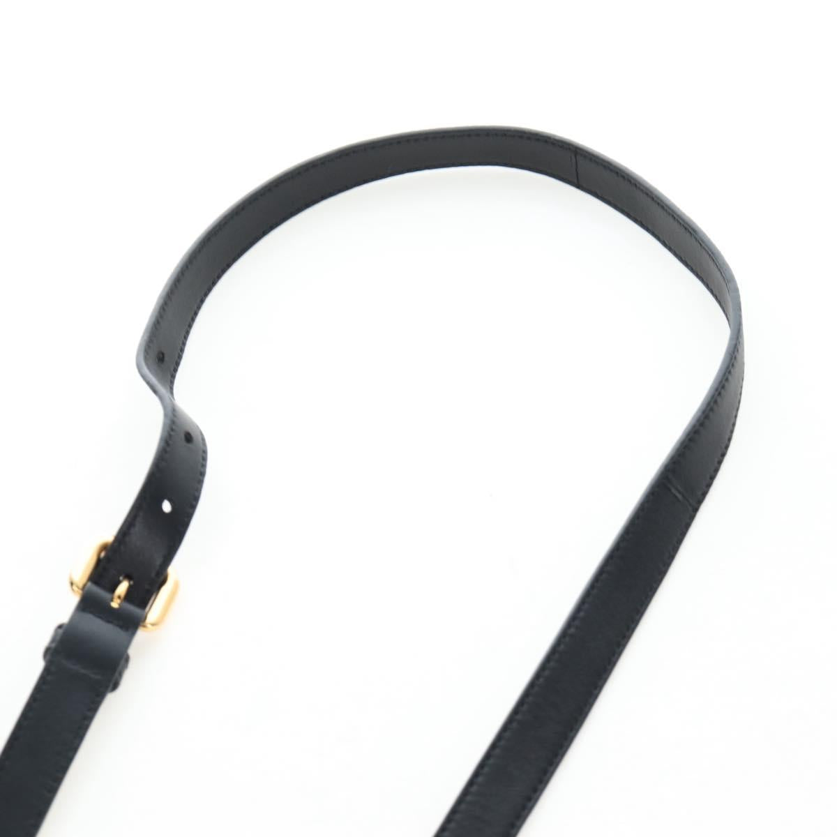 PRADA Hand Bag Nylon 2way Black Gold Auth 200017V
