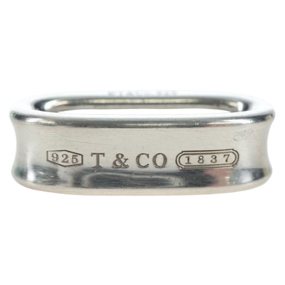 TIFFANY&Co. Scarf Ring1837 Ag925 Silver Auth 200034V