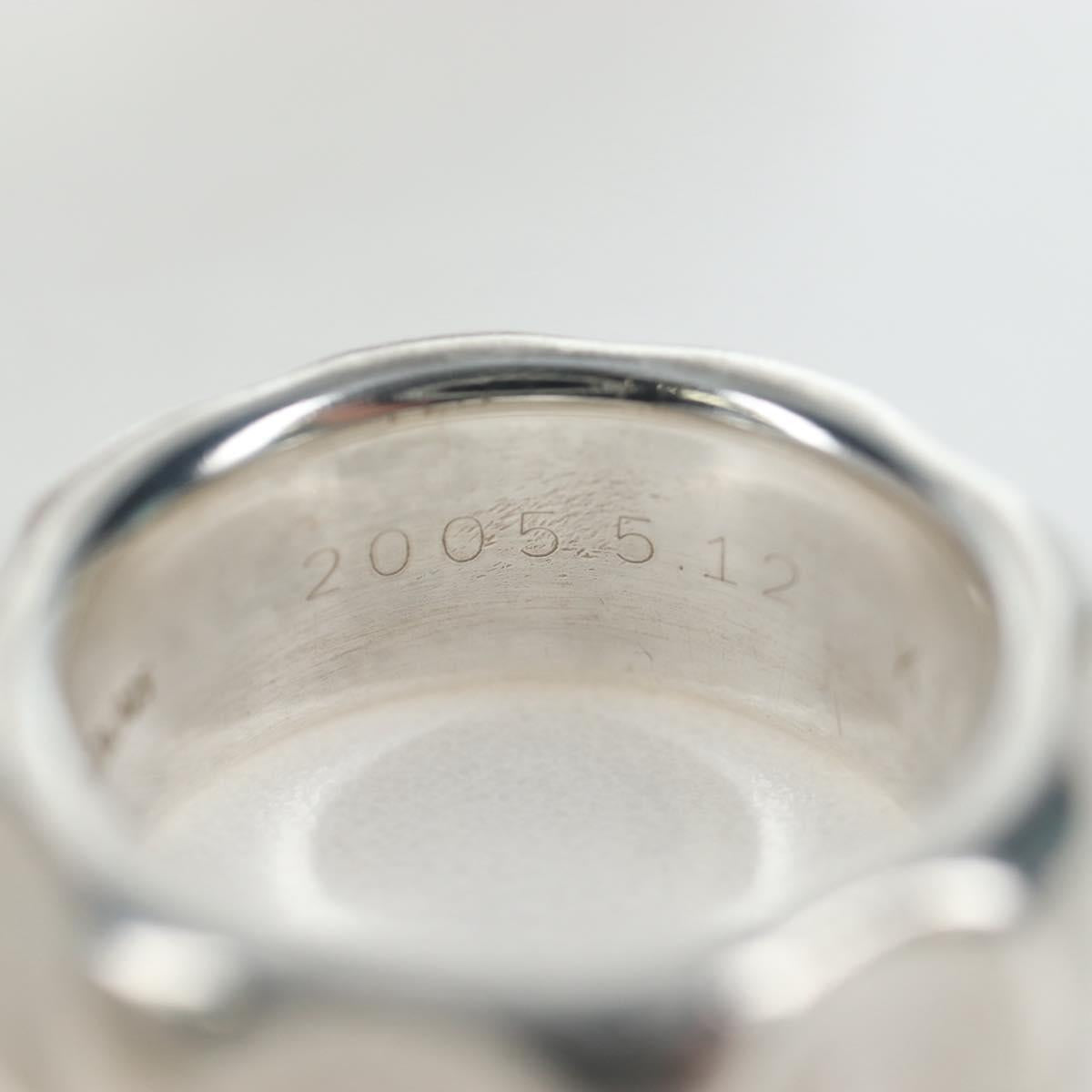 TIFFANY&Co. Paloma Picasso Collection Grooving Ring Ag925 Silver Auth 200035V