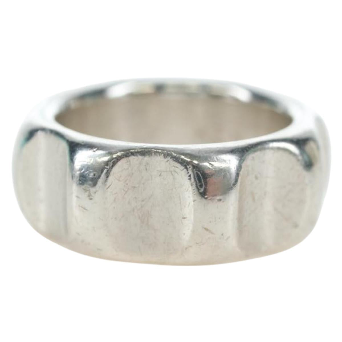 TIFFANY&Co. Paloma Picasso Collection Grooving Ring Ag925 Silver Auth 200035V