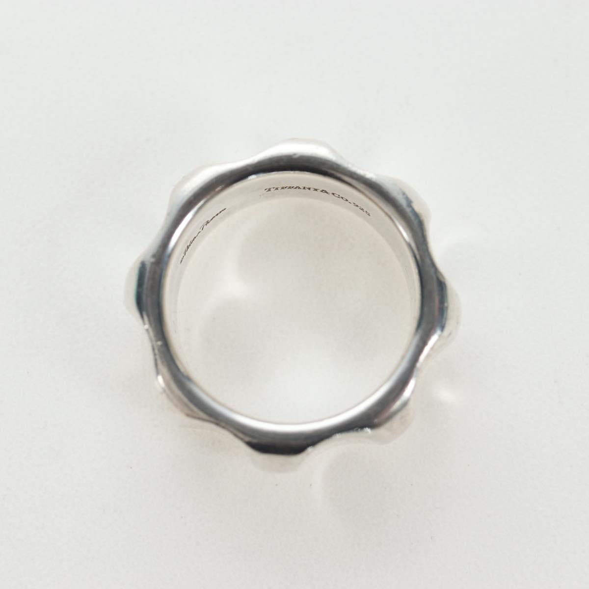 TIFFANY&Co. Paloma Picasso Collection Grooving Ring Ag925 Silver Auth 200035V