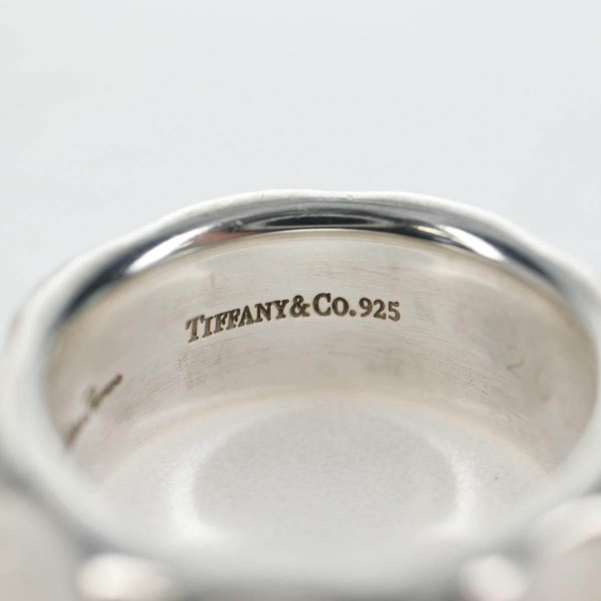 TIFFANY&Co. Paloma Picasso Collection Grooving Ring Ag925 Silver Auth 200035V