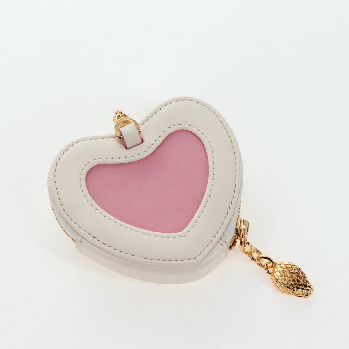 BVLGARI Serpenti Bag Hand Bag Leather 2way Pink Gold Auth 200069SAM