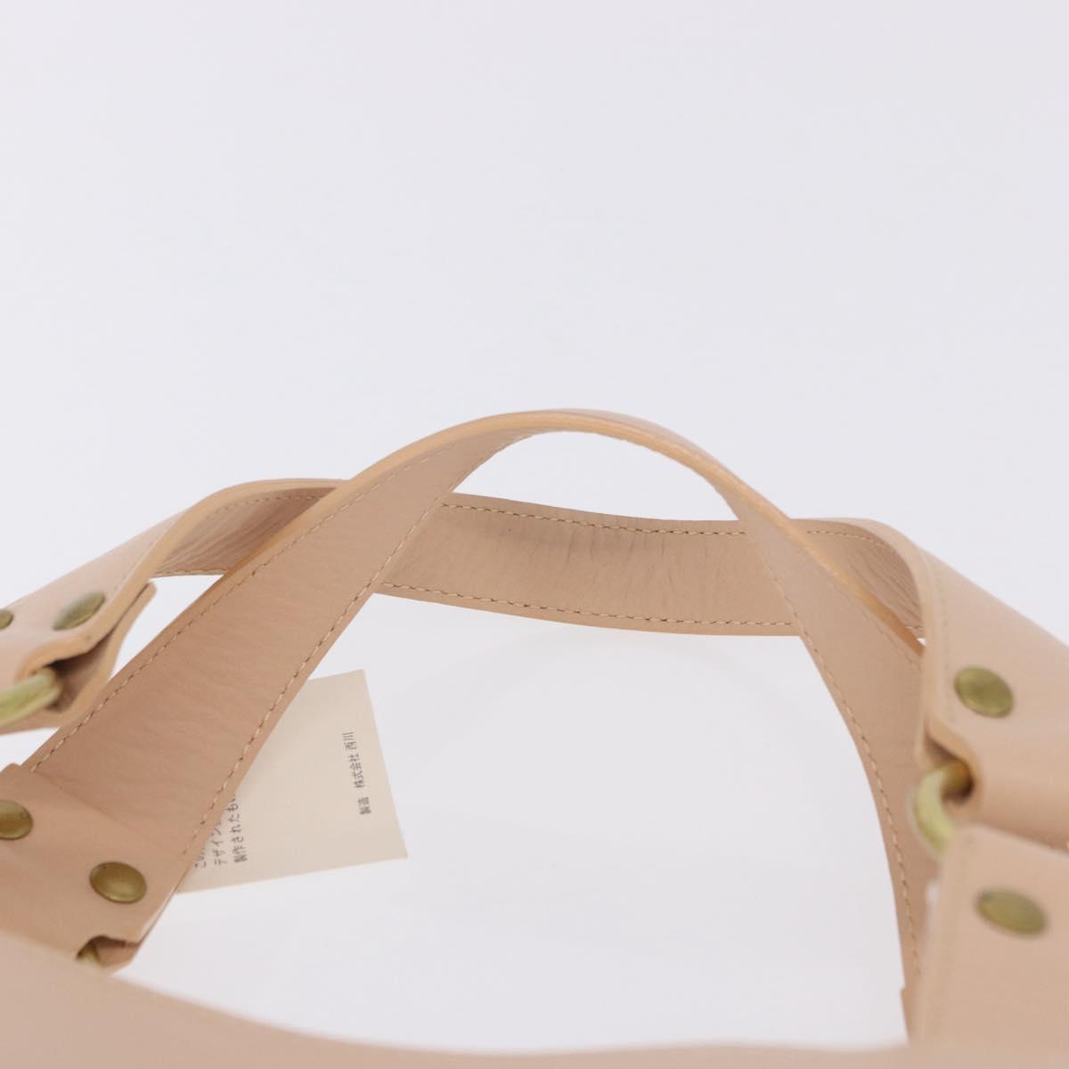 Chloe Hand Bag straw Gold Beige Auth 200083