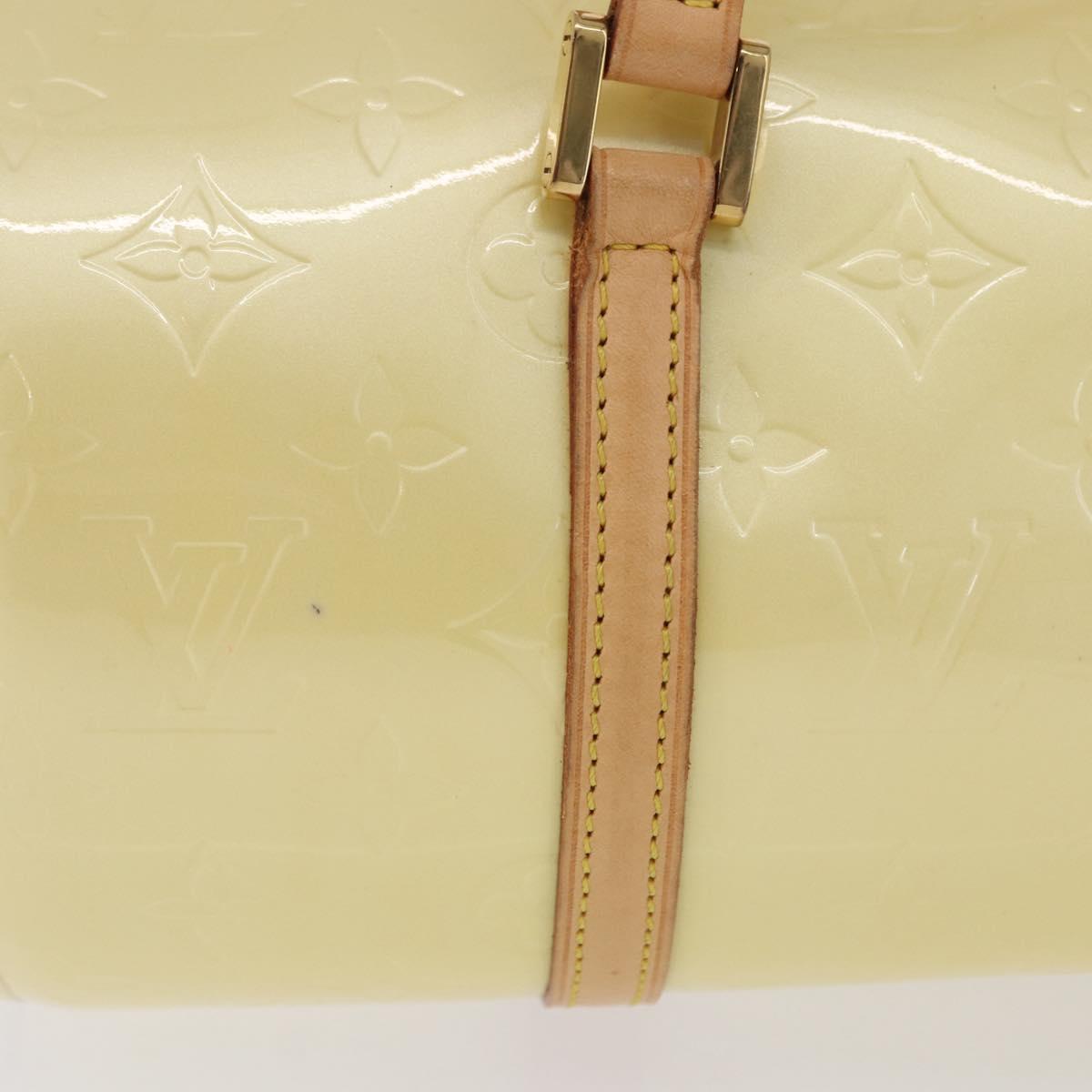 LOUIS VUITTON Monogram Vernis Bedford Hand Bag Perle M91006 LV Auth 200085V