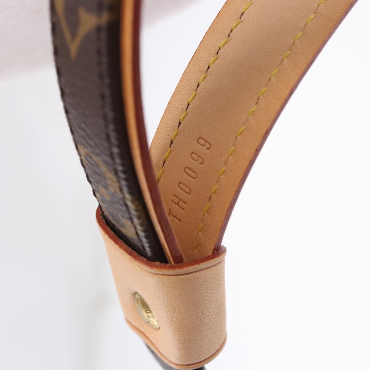 LOUIS VUITTON Monogram Less Baxter MM Dog Leash M58056 LV Auth 200086A