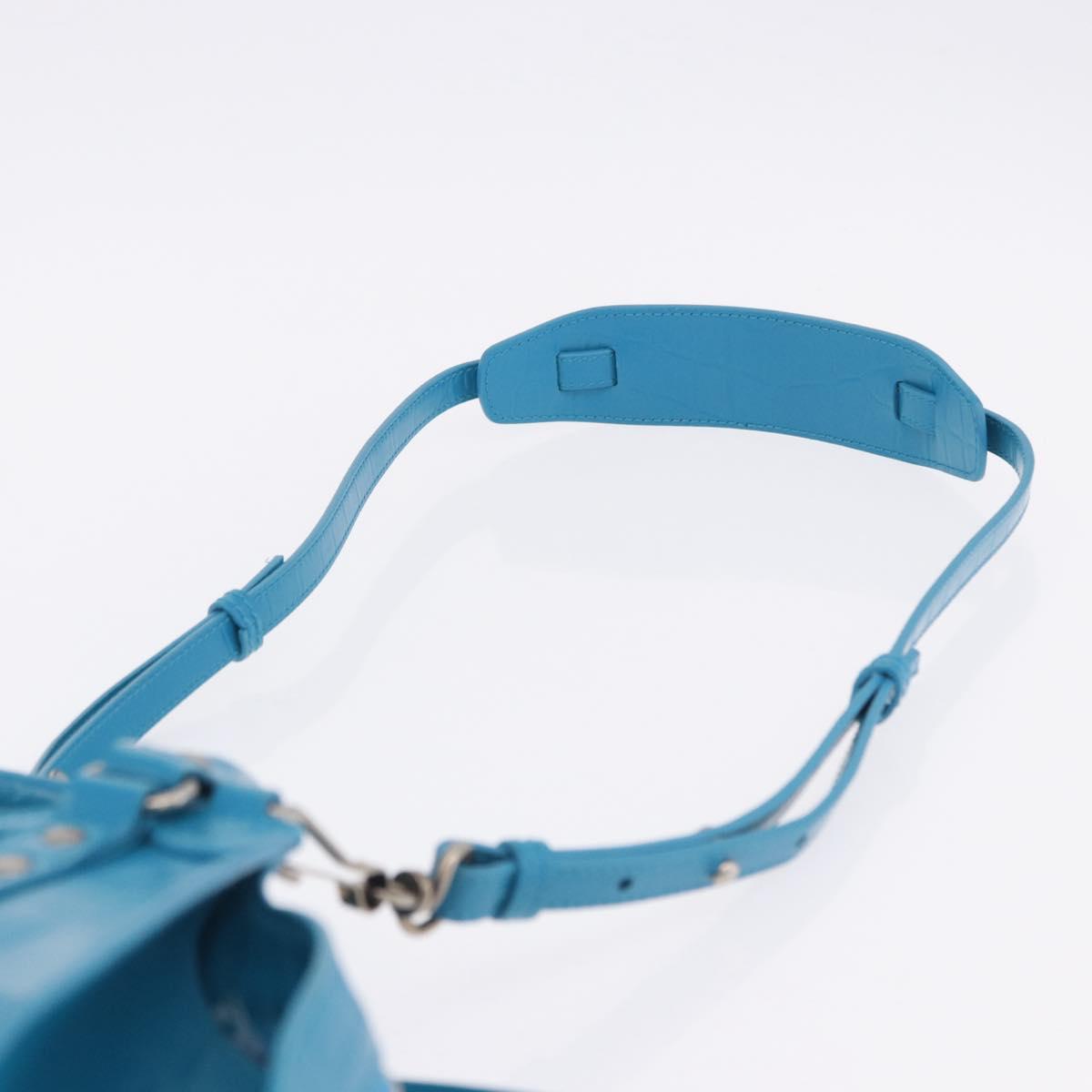 BALENCIAGA Neo Classic City Mini Bag Leather 2way Blue 638524 Auth 200089SAM