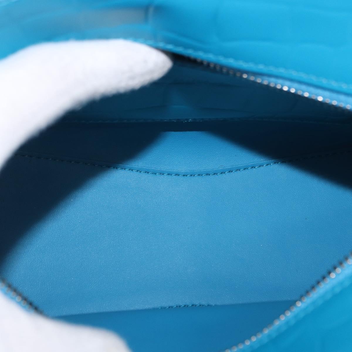 BALENCIAGA Neo Classic City Mini Bag Leather 2way Blue 638524 Auth 200089SAM