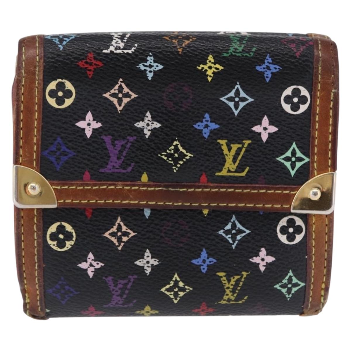 LOUIS VUITTON Multicolor Porte Monnaie Billets Cartes Credit M92984 Auth 200093