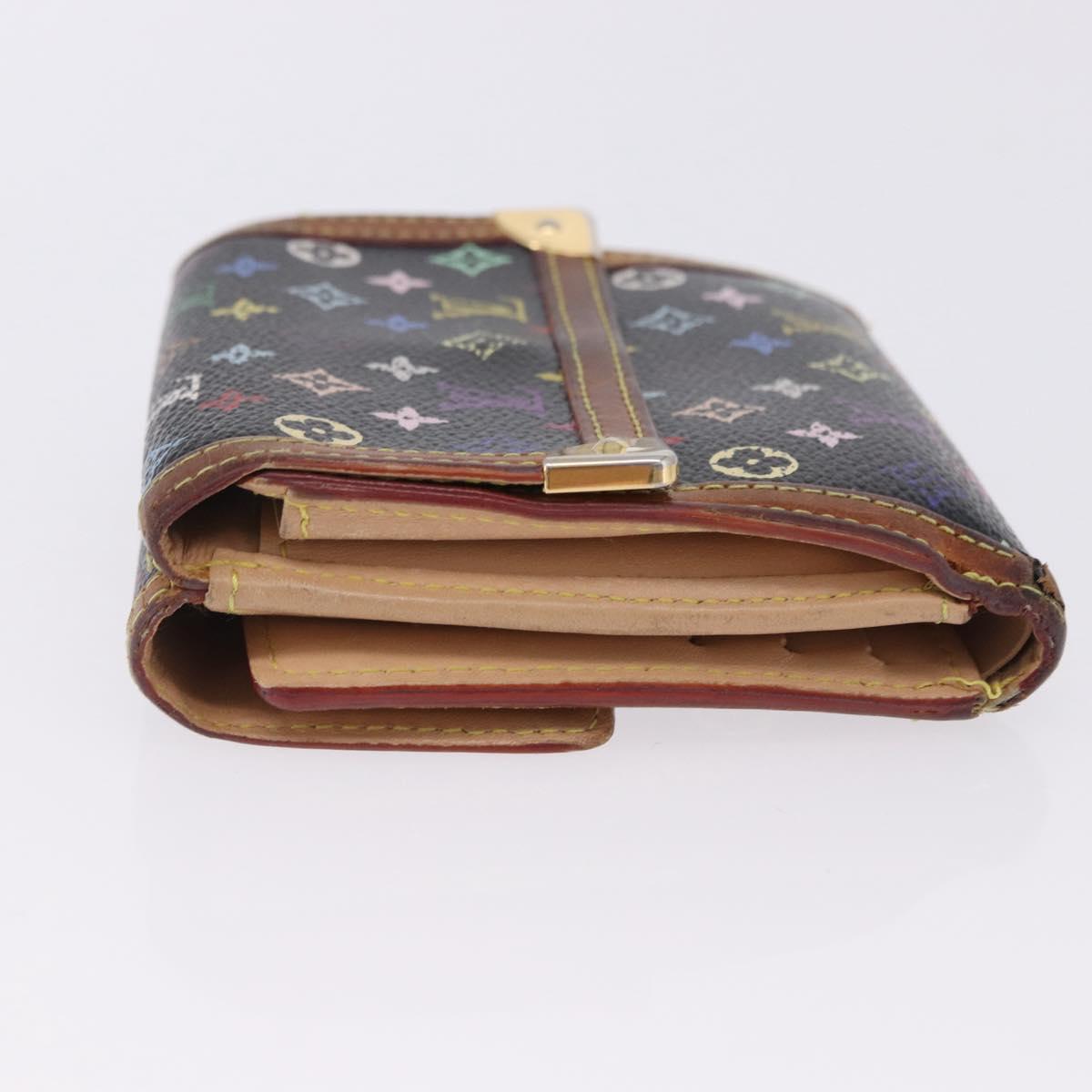 LOUIS VUITTON Multicolor Porte Monnaie Billets Cartes Credit M92984 Auth 200093