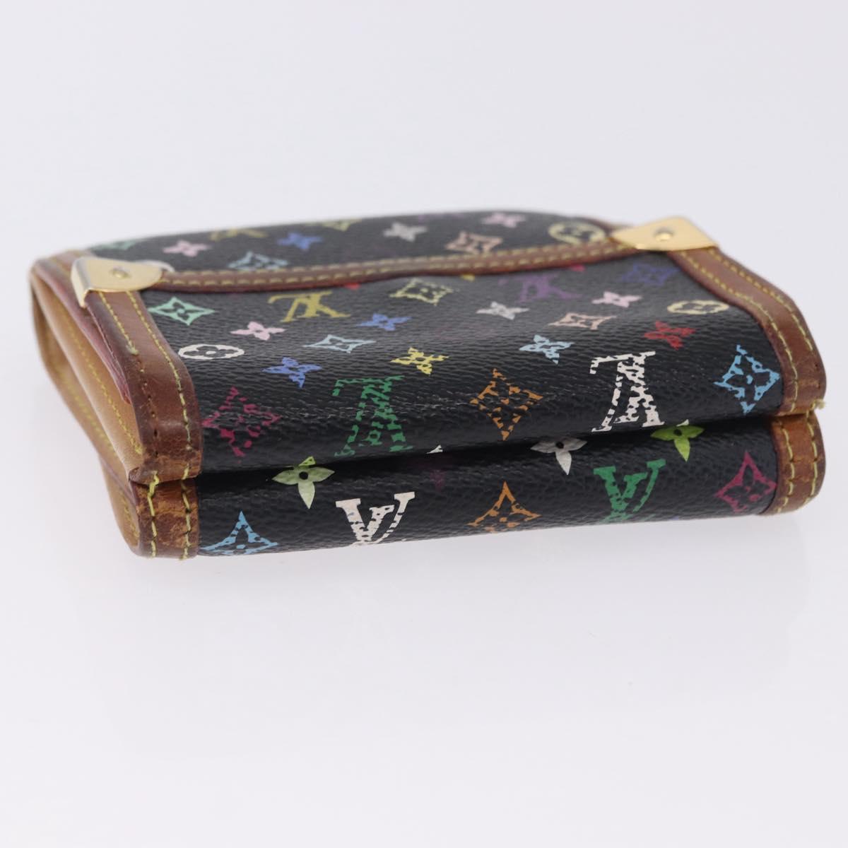 LOUIS VUITTON Multicolor Porte Monnaie Billets Cartes Credit M92984 Auth 200093