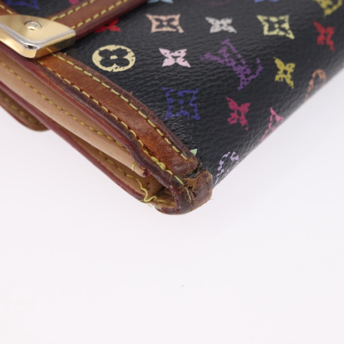 LOUIS VUITTON Multicolor Porte Monnaie Billets Cartes Credit M92984 Auth 200093