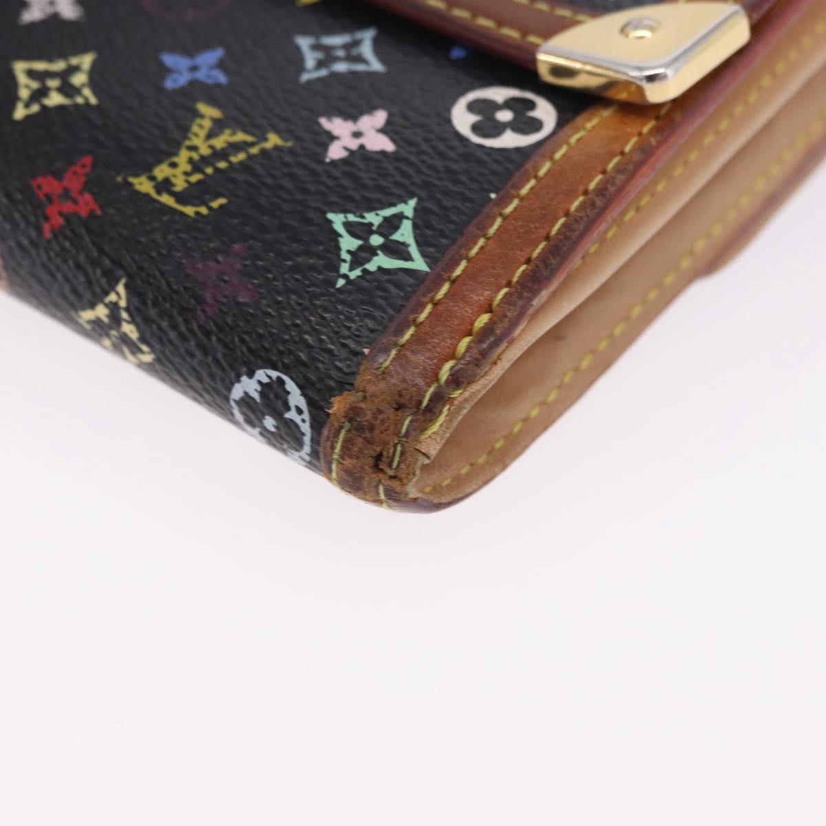 LOUIS VUITTON Multicolor Porte Monnaie Billets Cartes Credit M92984 Auth 200093