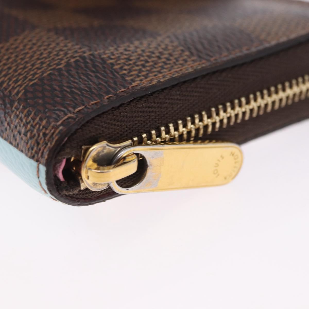 LOUIS VUITTON Damier Ebene Zippy Coin Purse N40721 LV Auth 200094A
